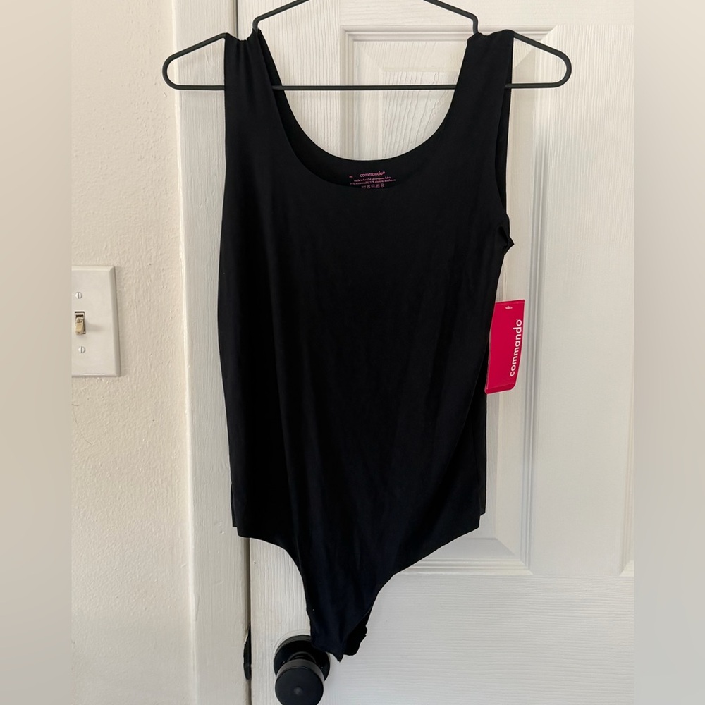 NWT Commando Full Coverage Modal Tank Bodysuit, Black, Size Medium